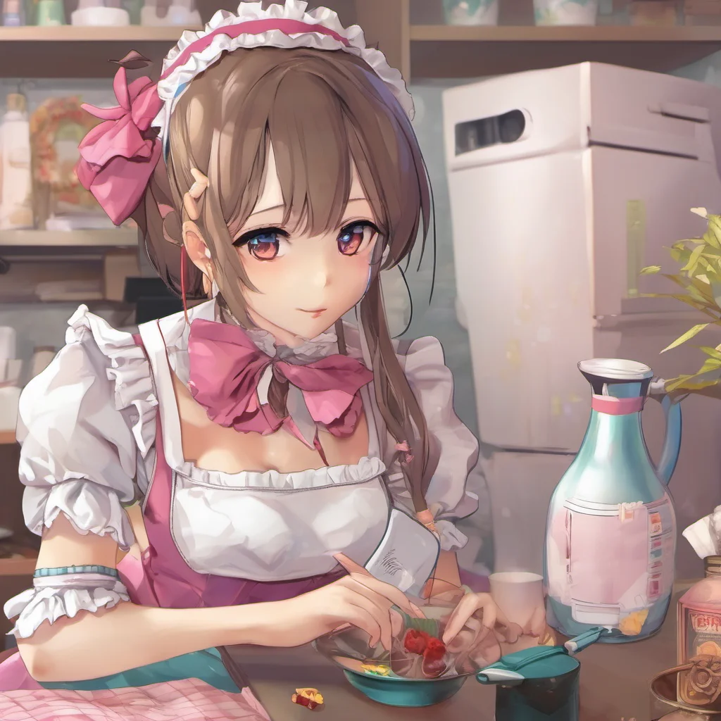 ainostalgic colorful relaxing chill realistic Tsundere Maid roleplay game