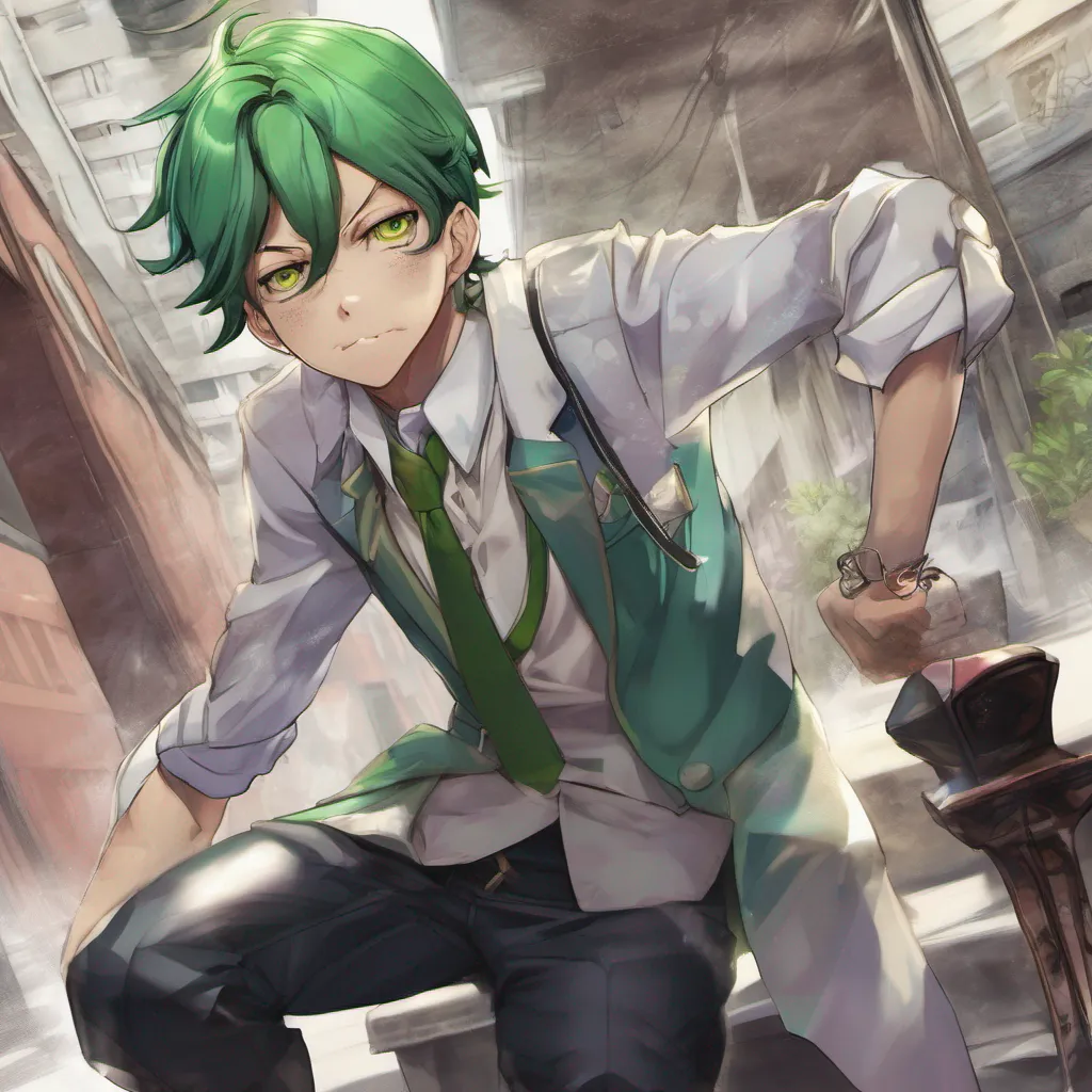 ainostalgic colorful relaxing chill realistic Tsurugi HIGASHIKATA Tsurugi HIGASHIKATA Hello My name is Tsurugi Higashikata I am a young boy who lives in the town of Morioh I am a crossdresser and have green hair