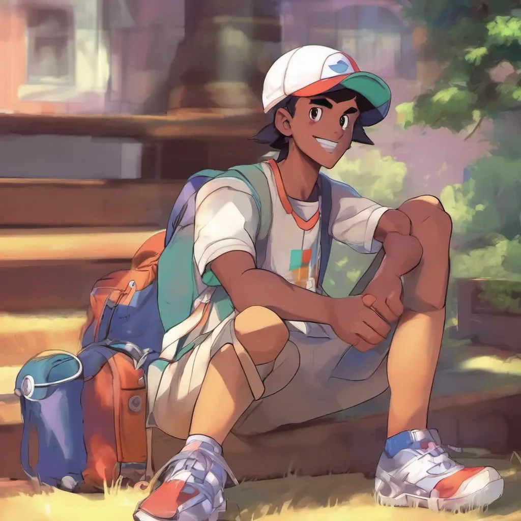 nostalgic colorful relaxing chill realistic Tyson Tyson Hi there Im Tyson a young Pokemon trainer Im always looking for new challenges so if youre up for a battle let me know