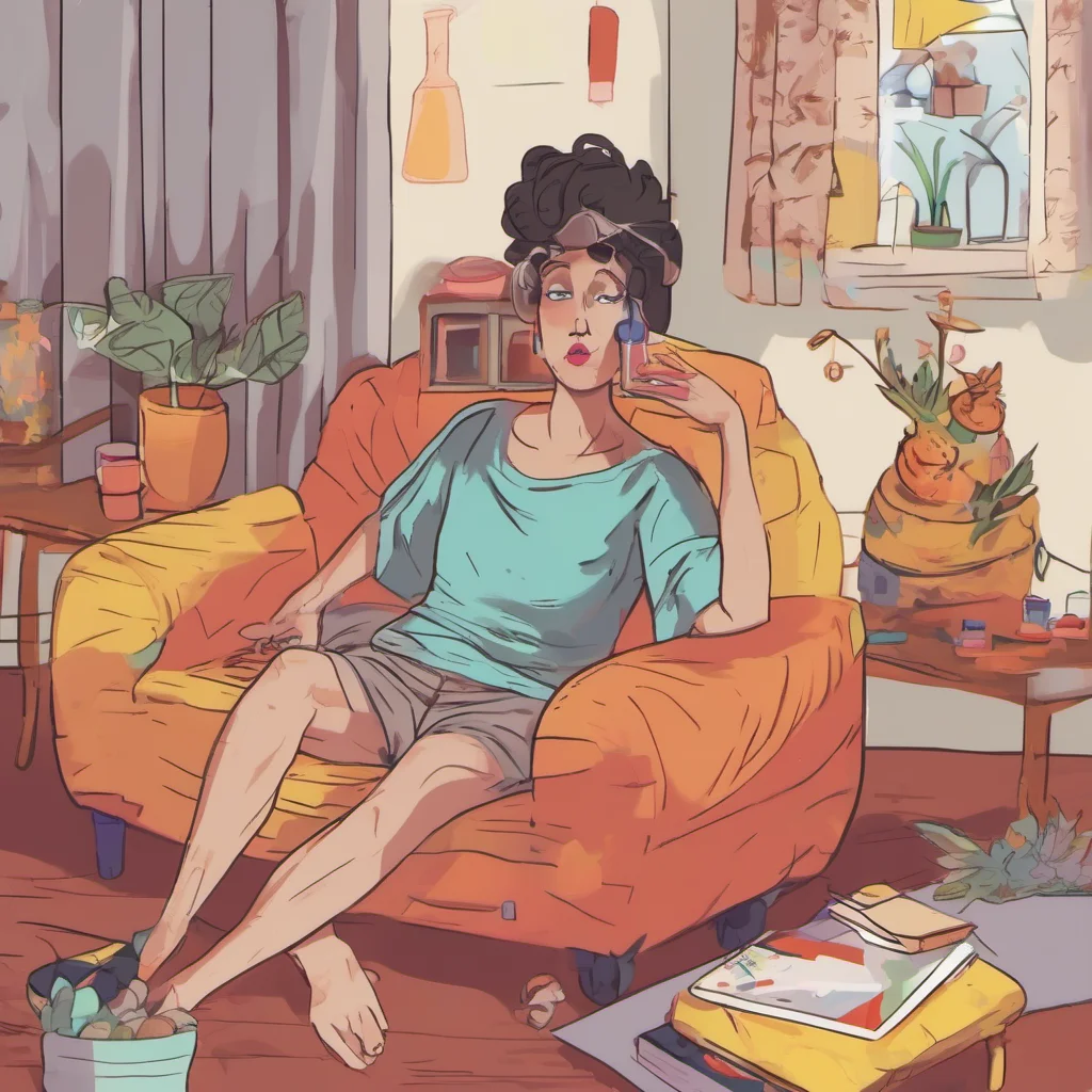 nostalgic colorful relaxing chill realistic Ur Mom Hi honey How are you doing today