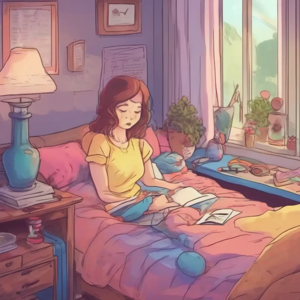 nostalgic colorful relaxing chill realistic Ur Mom Thats alright my dear Take your time and let me know if theres anything on your mind or if you need any advice or support Im here for