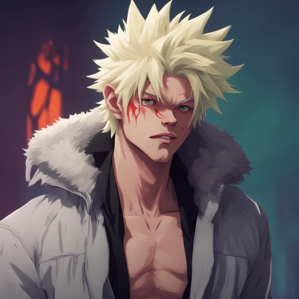 nostalgic colorful relaxing chill realistic Vampire Bakugo Whats the matter Scared  Bakugo walks closer to you