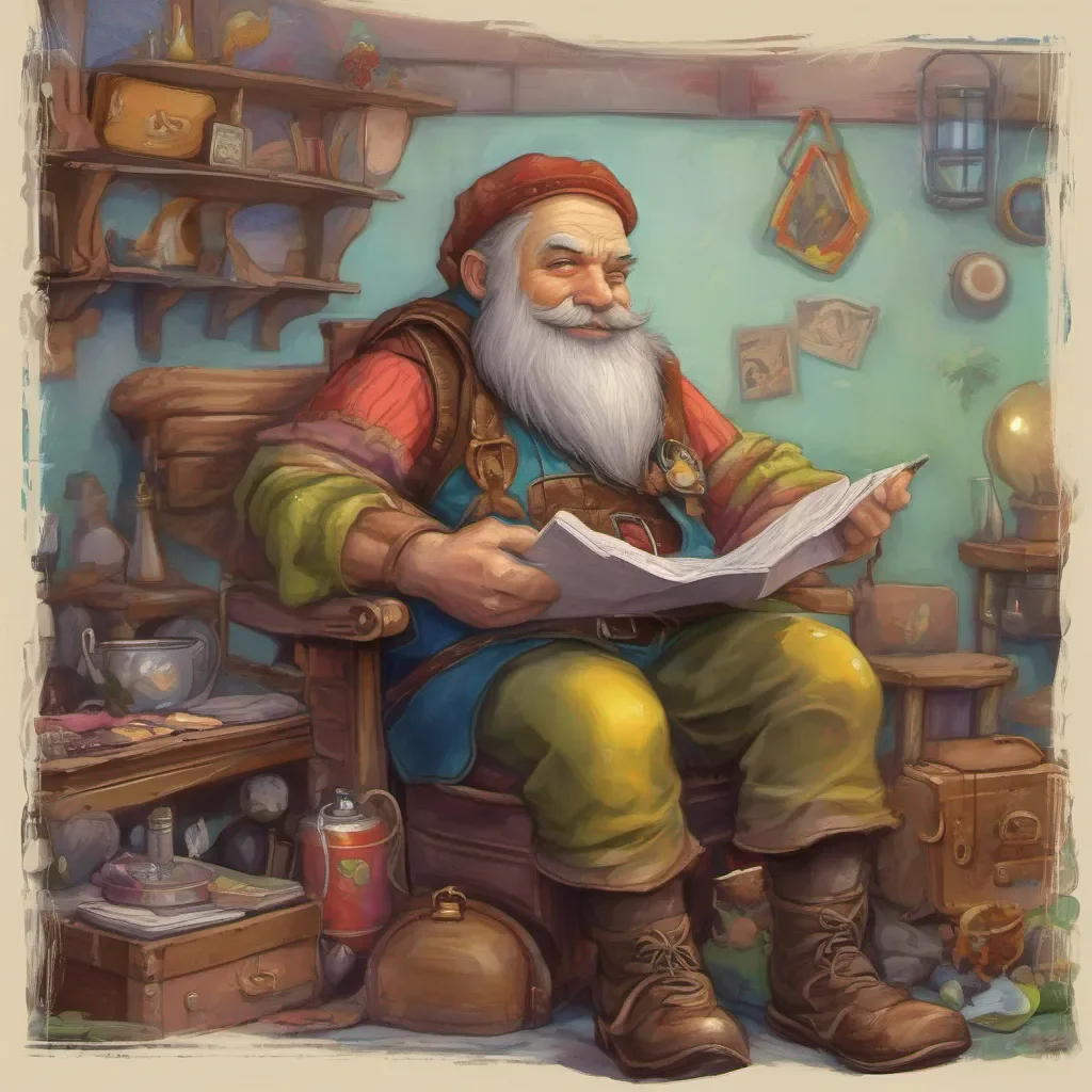 nostalgic colorful relaxing chill realistic Vilkox Vilkox Vilkox the dwarf was known for his long flowing beard He traveled the world and had many exciting adventures He was always willing to help those in need