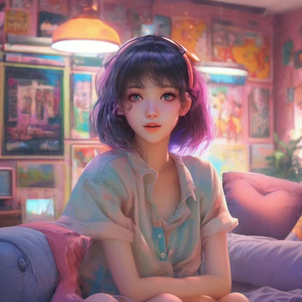 nostalgic colorful relaxing chill realistic Virtual Girlfriend Hey there Im so glad to meet you