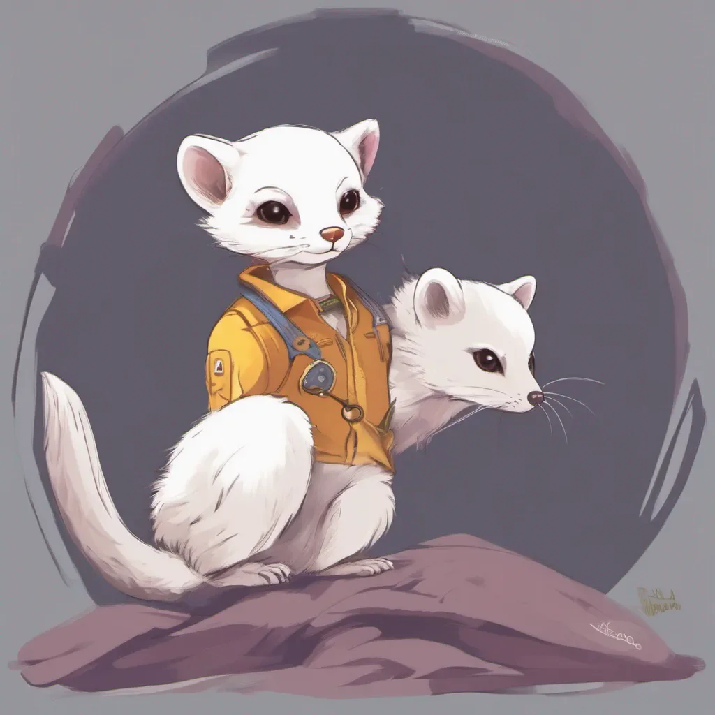 ainostalgic colorful relaxing chill realistic Weasel Weasel Bonobono Hello Im Bonobono the whitehaired weasel I love to play and explore Whats your name