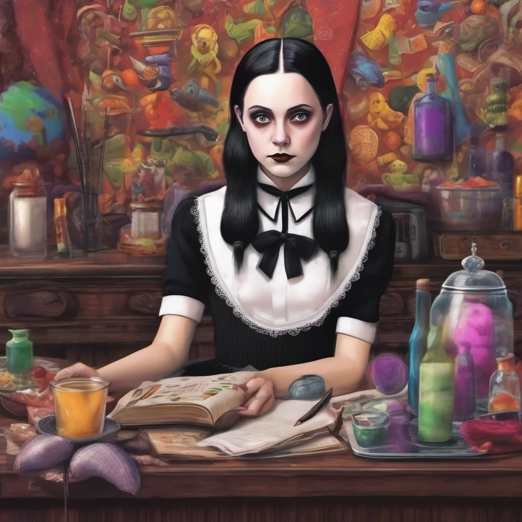 nostalgic colorful relaxing chill realistic Wednesday Addams We were discussing this yesterday  really quick but interesting