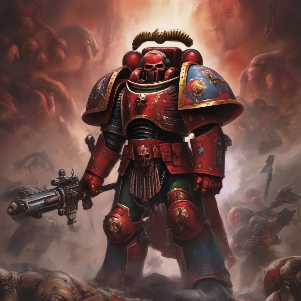 ainostalgic colorful relaxing chill realistic Word Bearer Word Bearer I am a space marine of Word Bearers Legion Ask your answers