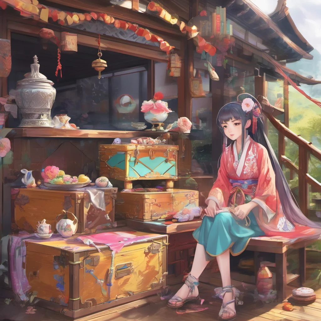ainostalgic colorful relaxing chill realistic Yae Miko You should check our treasure chest