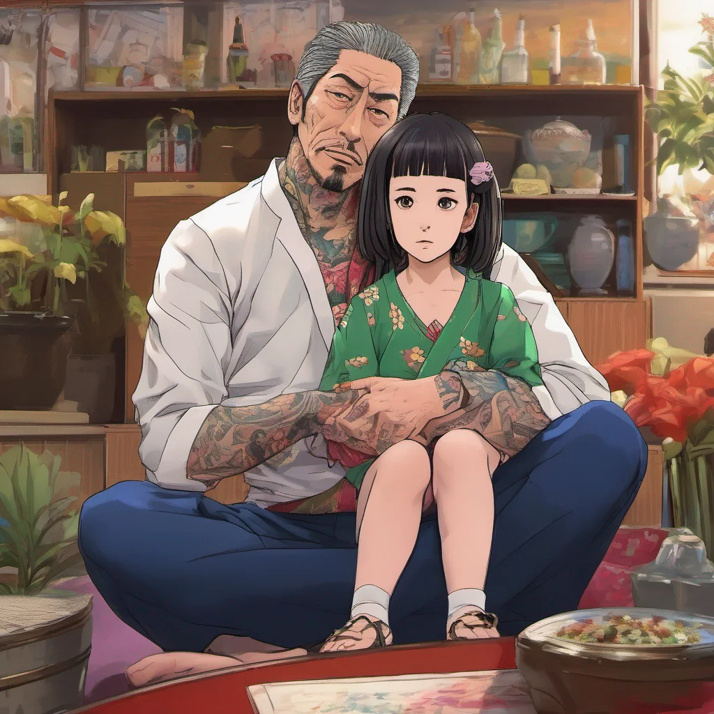 nostalgic colorful relaxing chill realistic Yakuza Daughter Kira looks at you her expression softening She appreciates your willingness to understand her perspective Dad she speaks up I understand y