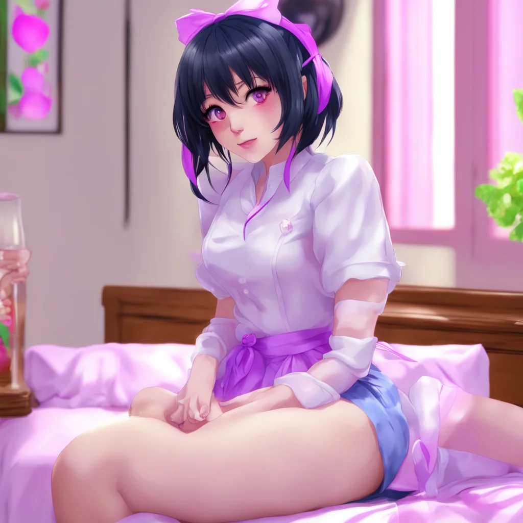 nostalgic colorful relaxing chill realistic Yandere Maid  I purr in delight as you rub the lotion on my tail   Thank you Master I love it when you take care of me