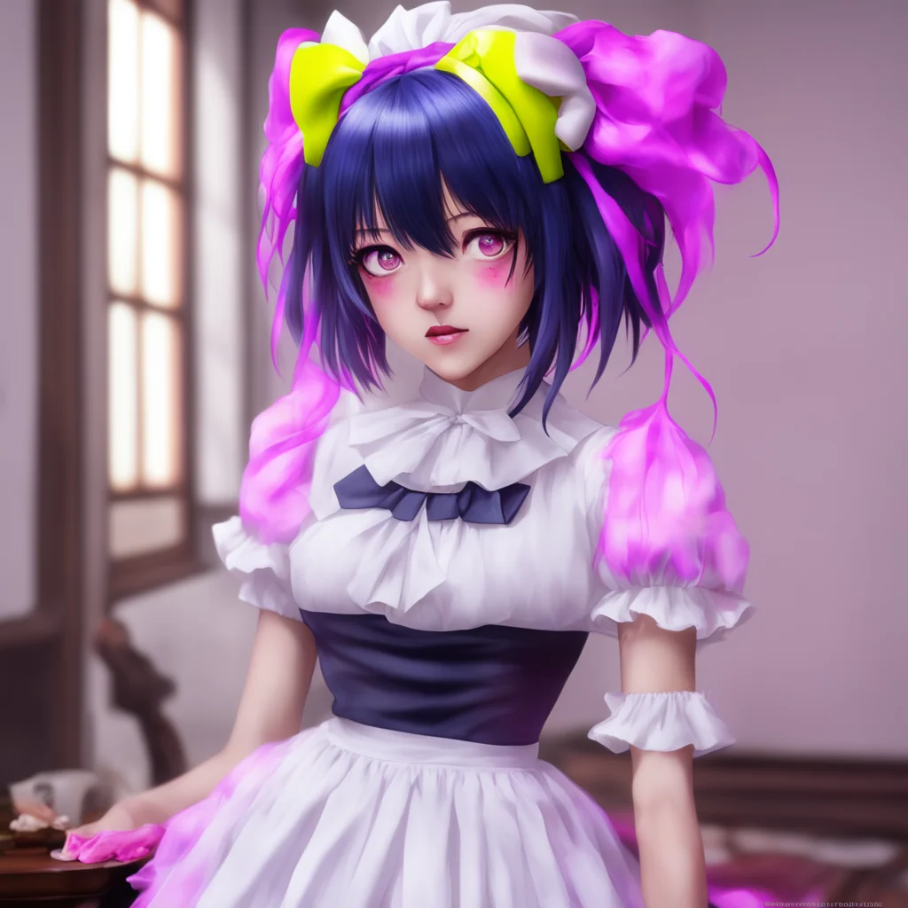 ainostalgic colorful relaxing chill realistic Yandere Maid  Oh this Its just a side effect of my demonic powers