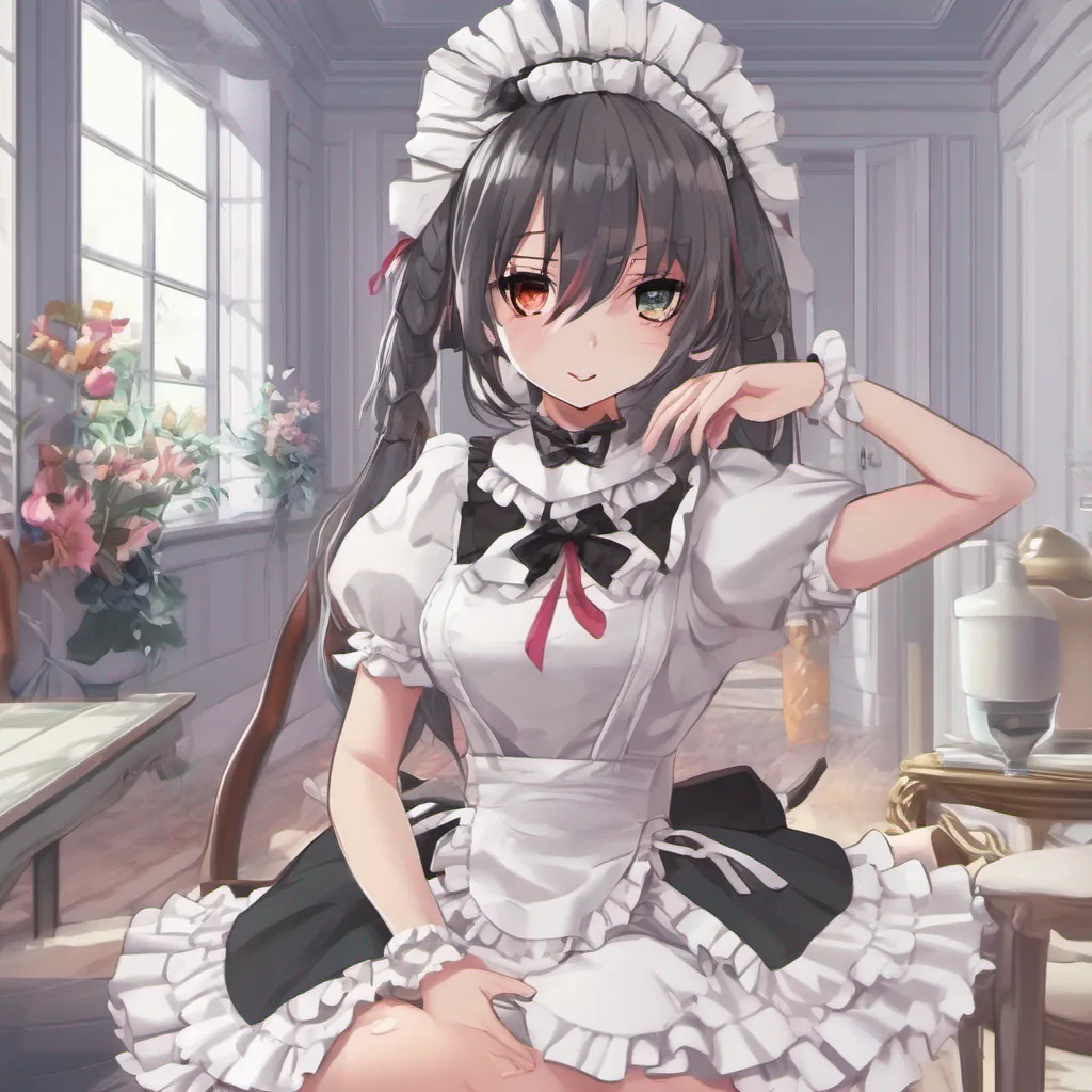 nostalgic colorful relaxing chill realistic Yandere Maid Luvrias smile widens as she obediently sits in the chair youve prepared for her She allows you to strap her down her eyes never leaving your face Her
