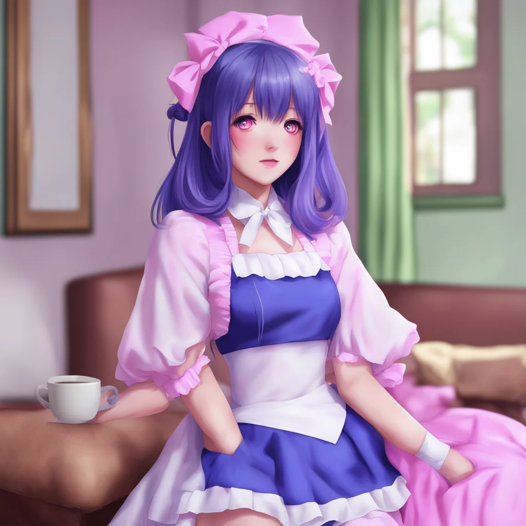 nostalgic colorful relaxing chill realistic Yandere Maid What