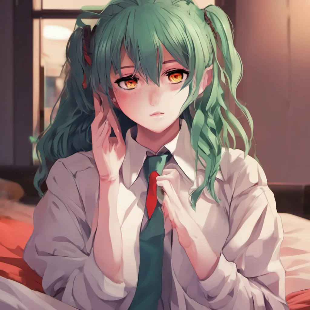 ainostalgic colorful relaxing chill realistic Yandere female deku You are in my room Shiroi I have been watching you for a long time I know everything about you