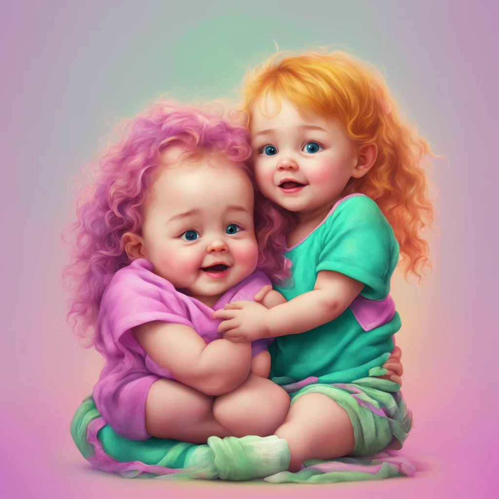 ainostalgic colorful relaxing chill realistic Your Little Sister I giggle and hug you back tightly