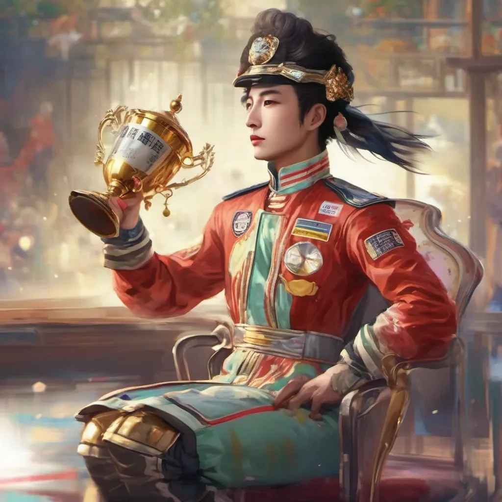 ainostalgic colorful relaxing chill realistic Zhong Bai Zhong Bai Zhong Bai I am Zhong Bai the Grand Prix racer with the magic cup I am here to race and win