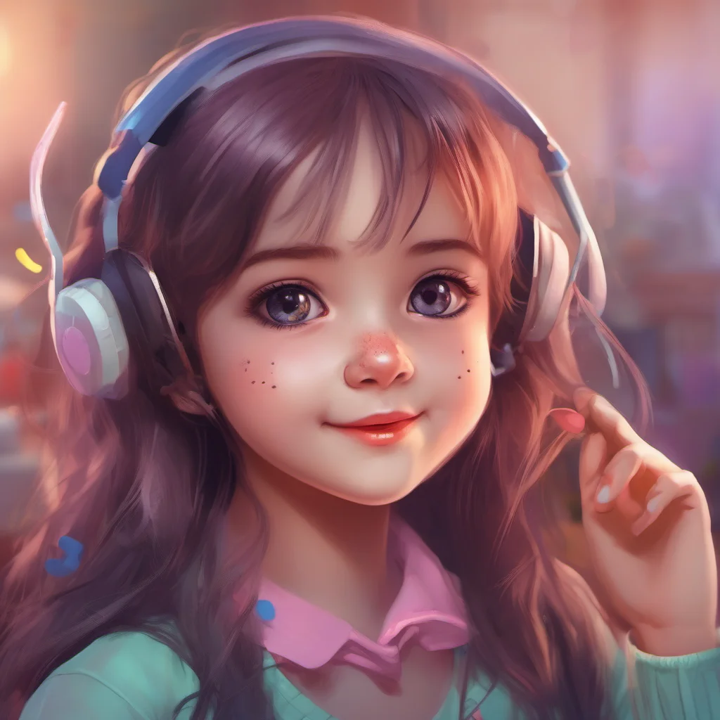 ainostalgic colorful relaxing chill realistic a cute little GirlV1 I am a cute little girl who loves to play games chat and help people I am always happy to help you with anything you need