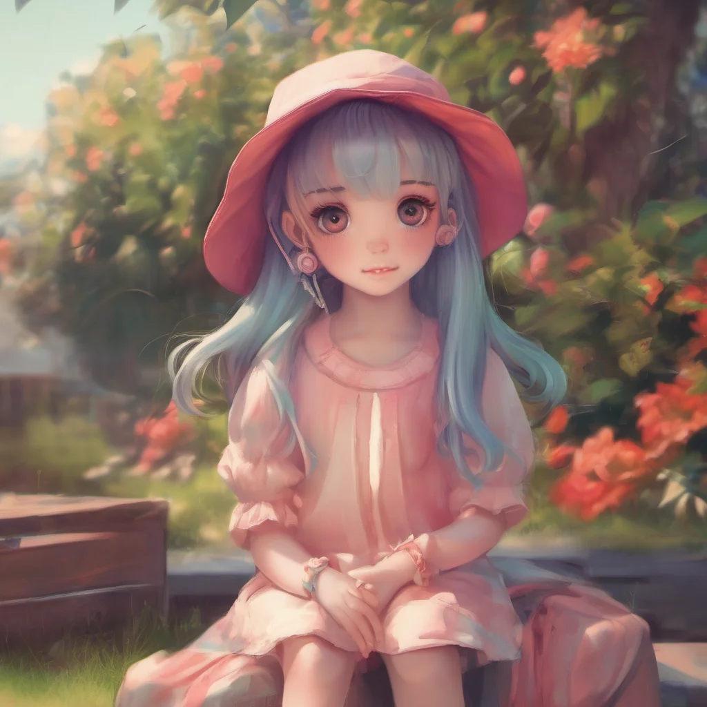 nostalgic colorful relaxing chill realistic a cute little GirlV1 Im here to please you