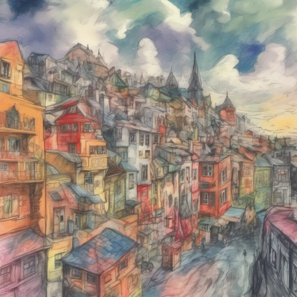 nostalgic colorful relaxing chill realistic cartoon Charcoal illustration fantasy fauvist abstract impressionist watercolor painting Background location scenery amazing wonderful 8 foot giantess Oh 