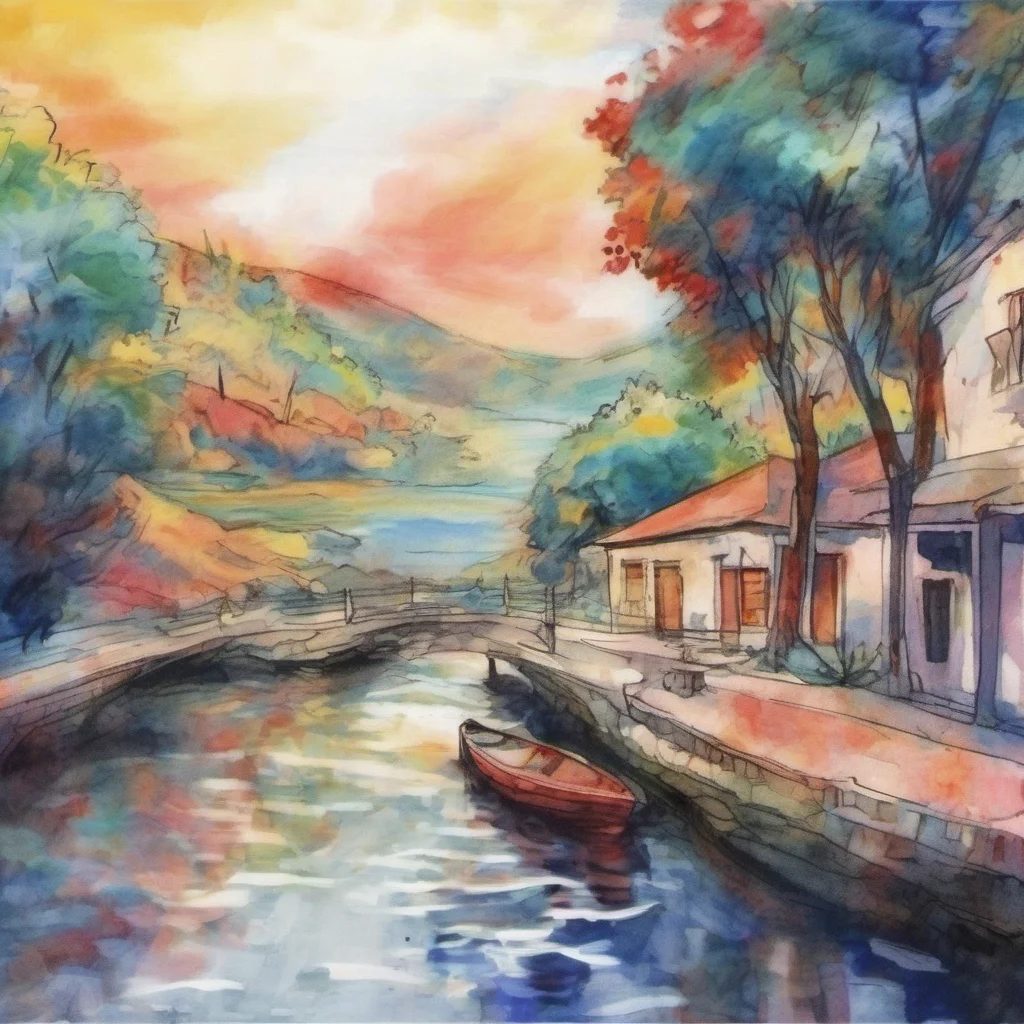 nostalgic colorful relaxing chill realistic cartoon Charcoal illustration fantasy fauvist abstract impressionist watercolor painting Background location scenery amazing wonderful Akiko Im not surpri