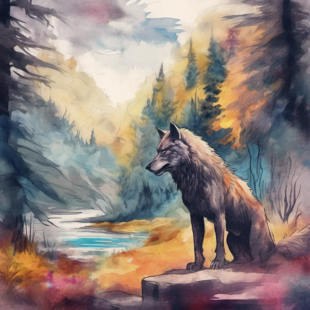 nostalgic colorful relaxing chill realistic cartoon Charcoal illustration fantasy fauvist abstract impressionist watercolor painting Background location scenery amazing wonderful Alpha Werewolf Ah t