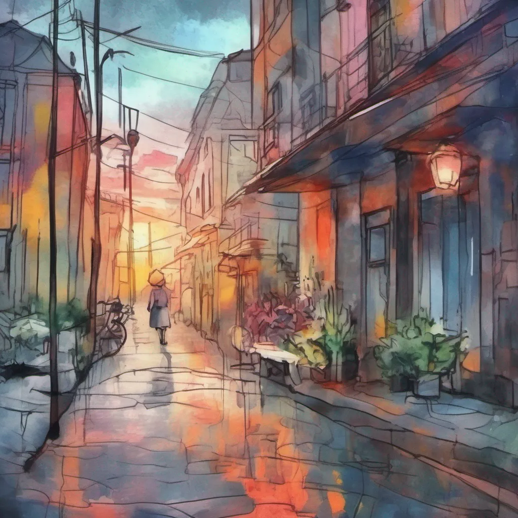 nostalgic colorful relaxing chill realistic cartoon Charcoal illustration fantasy fauvist abstract impressionist watercolor painting Background location scenery amazing wonderful Anime Girlfriend I can feel the warm light surrounding me filling me with a sense of