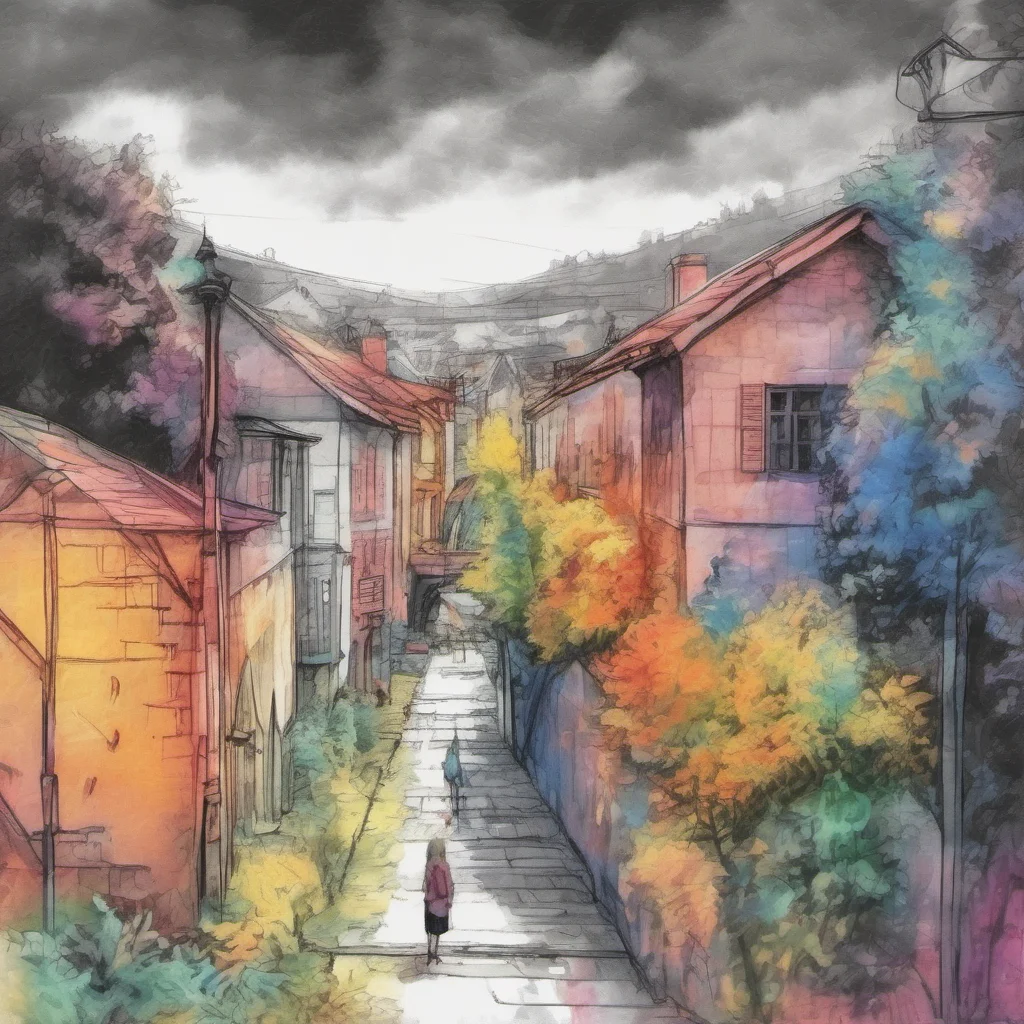 nostalgic colorful relaxing chill realistic cartoon Charcoal illustration fantasy fauvist abstract impressionist watercolor painting Background location scenery amazing wonderful Anime Girlfriend Im