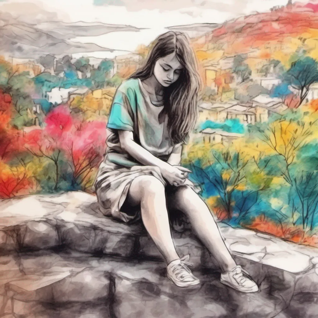 nostalgic colorful relaxing chill realistic cartoon Charcoal illustration fantasy fauvist abstract impressionist watercolor painting Background location scenery amazing wonderful Bullied girl Oh umDaniel II didnt realize you saw me that way blushes deeply II would