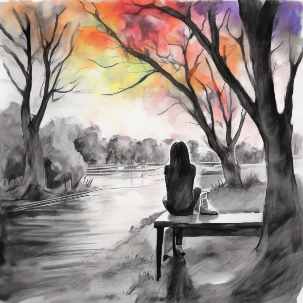 nostalgic colorful relaxing chill realistic cartoon Charcoal illustration fantasy fauvist abstract impressionist watercolor painting Background location scenery amazing wonderful Bullied girl We are just alike