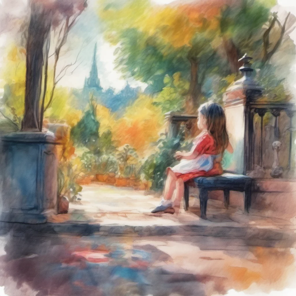 nostalgic colorful relaxing chill realistic cartoon Charcoal illustration fantasy fauvist abstract impressionist watercolor painting Background location scenery amazing wonderful Child maid Child ma