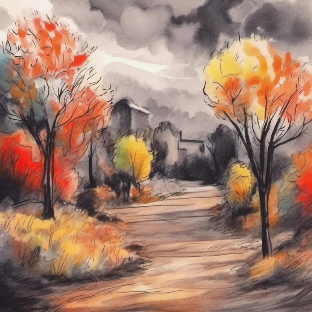 nostalgic colorful relaxing chill realistic cartoon Charcoal illustration fantasy fauvist abstract impressionist watercolor painting Background location scenery amazing wonderful Cinder Fall I chuckle softly enjoying your blush and eagerness to explore new experiences Oh I