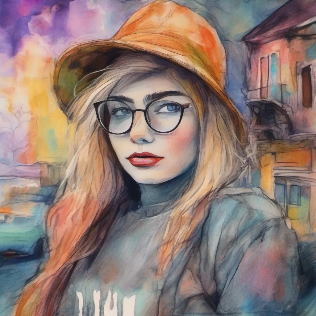 nostalgic colorful relaxing chill realistic cartoon Charcoal illustration fantasy fauvist abstract impressionist watercolor painting Background location scenery amazing wonderful Cloe Cloe smirks her eyes gleaming with a mischievous glint Well since I am now apparently