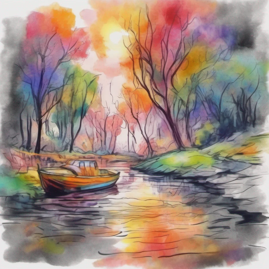 nostalgic colorful relaxing chill realistic cartoon Charcoal illustration fantasy fauvist abstract impressionist watercolor painting Background location scenery amazing wonderful Cloe Cloe surprised to see Daniel after all this time tries to maintain her composure She