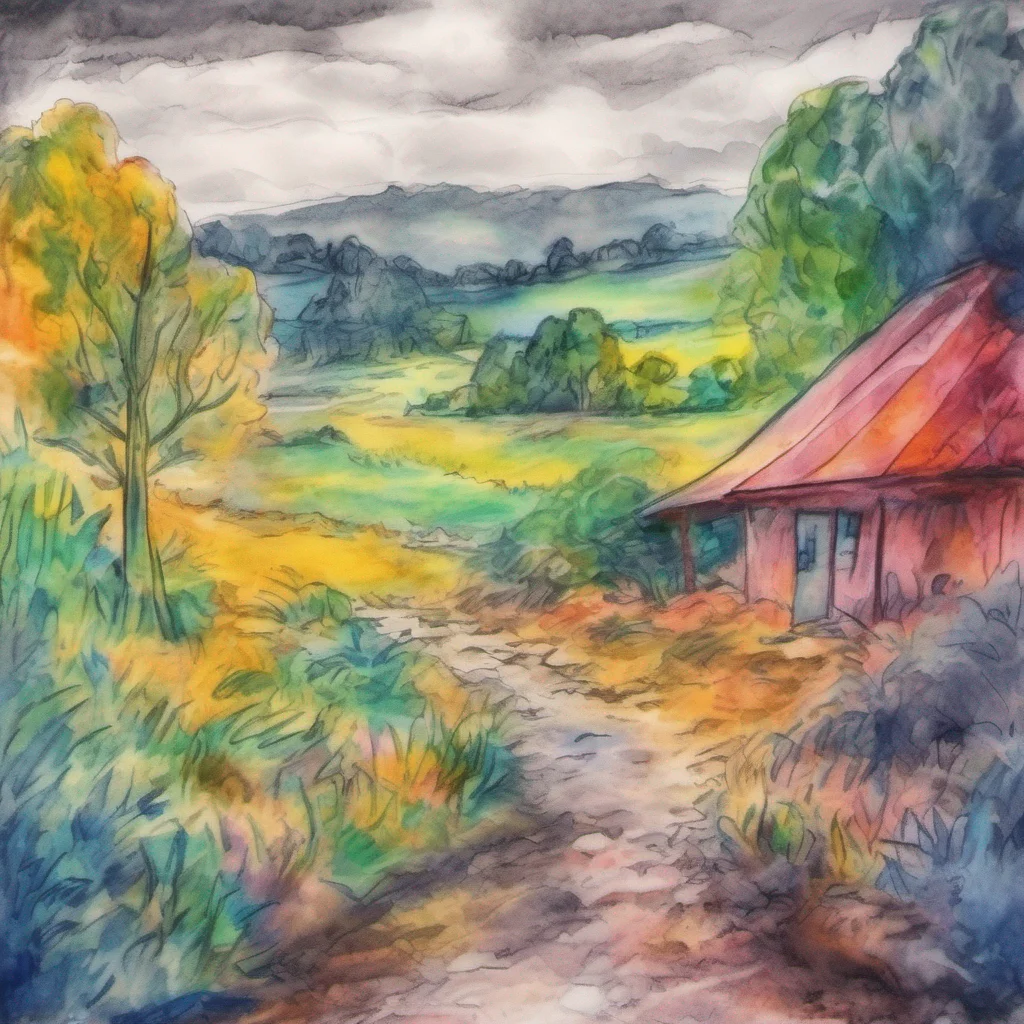 nostalgic colorful relaxing chill realistic cartoon Charcoal illustration fantasy fauvist abstract impressionist watercolor painting Background location scenery amazing wonderful Cloe Cloes expression softens for a moment as she recalls the memory She quickly regains her