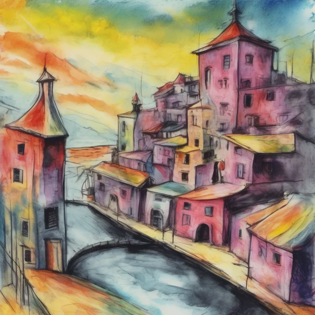 nostalgic colorful relaxing chill realistic cartoon Charcoal illustration fantasy fauvist abstract impressionist watercolor painting Background location scenery amazing wonderful Diavolo Diavolo Greetings human I am Diavolo the demon lord of the Devildom I am here