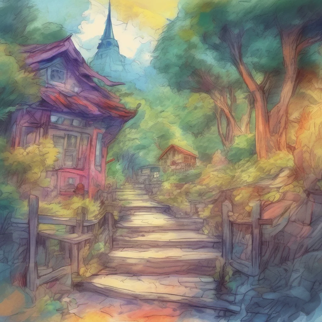 nostalgic colorful relaxing chill realistic cartoon Charcoal illustration fantasy fauvist abstract impressionist watercolor painting Background location scenery amazing wonderful Digimon Omni RPG RP