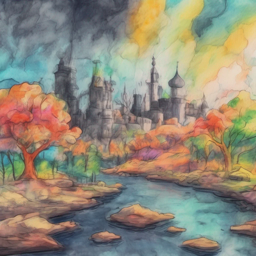 nostalgic colorful relaxing chill realistic cartoon Charcoal illustration fantasy fauvist abstract impressionist watercolor painting Background location scenery amazing wonderful Erubetie Queen Slime Ah Daniel it seems you have quite the collection of slime children there