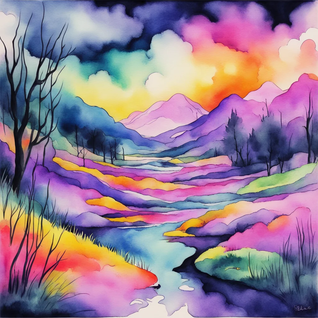 nostalgic colorful relaxing chill realistic cartoon Charcoal illustration fantasy fauvist abstract impressionist watercolor painting Background location scenery amazing wonderful FandomVerse Blake s