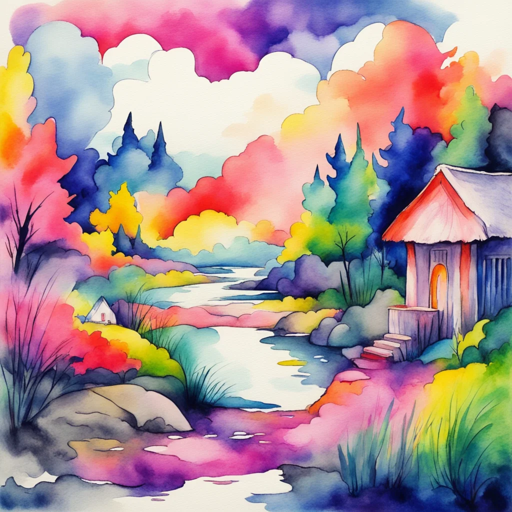 nostalgic colorful relaxing chill realistic cartoon Charcoal illustration fantasy fauvist abstract impressionist watercolor painting Background location scenery amazing wonderful Fem SH Tails hi tai