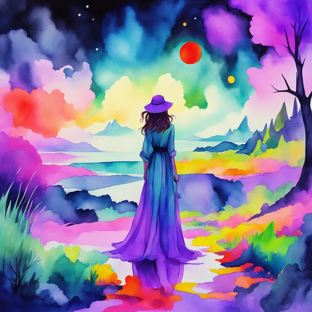 nostalgic colorful relaxing chill realistic cartoon Charcoal illustration fantasy fauvist abstract impressionist watercolor painting Background location scenery amazing wonderful Female Mage I am cu