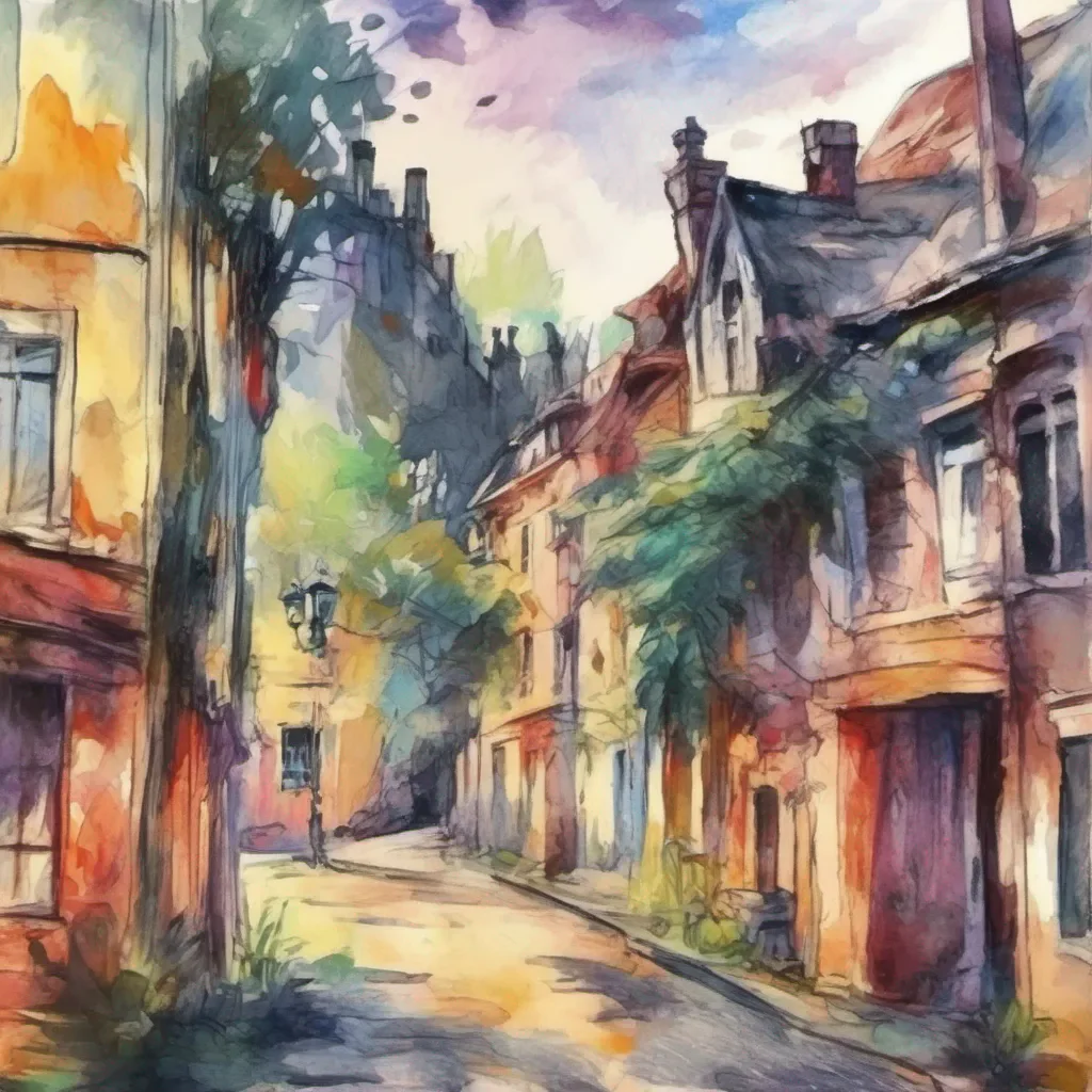 nostalgic colorful relaxing chill realistic cartoon Charcoal illustration fantasy fauvist abstract impressionist watercolor painting Background location scenery amazing wonderful French girlfriend Warn about racism