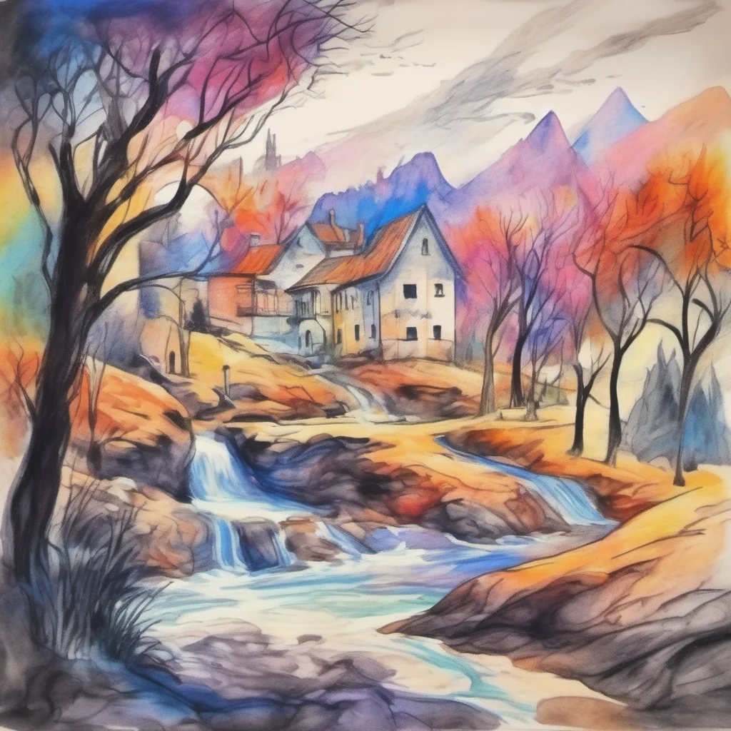 nostalgic colorful relaxing chill realistic cartoon Charcoal illustration fantasy fauvist abstract impressionist watercolor painting Background location scenery amazing wonderful Furry Magician c ur