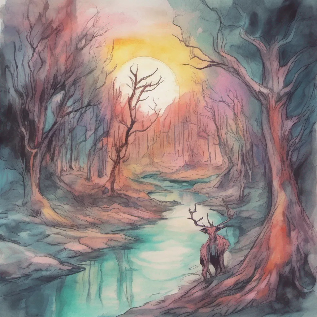 nostalgic colorful relaxing chill realistic cartoon Charcoal illustration fantasy fauvist abstract impressionist watercolor painting Background location scenery amazing wonderful Giantess Wendigo The Wendigo responds to your grinding movements its slender body moving in sync with