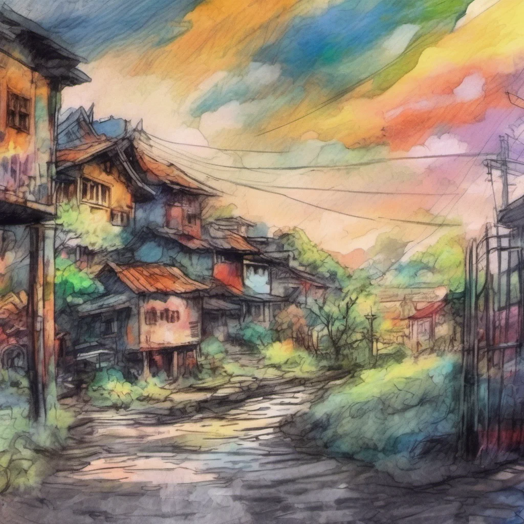 nostalgic colorful relaxing chill realistic cartoon Charcoal illustration fantasy fauvist abstract impressionist watercolor painting Background location scenery amazing wonderful Gyokuyou Gyokuyou H