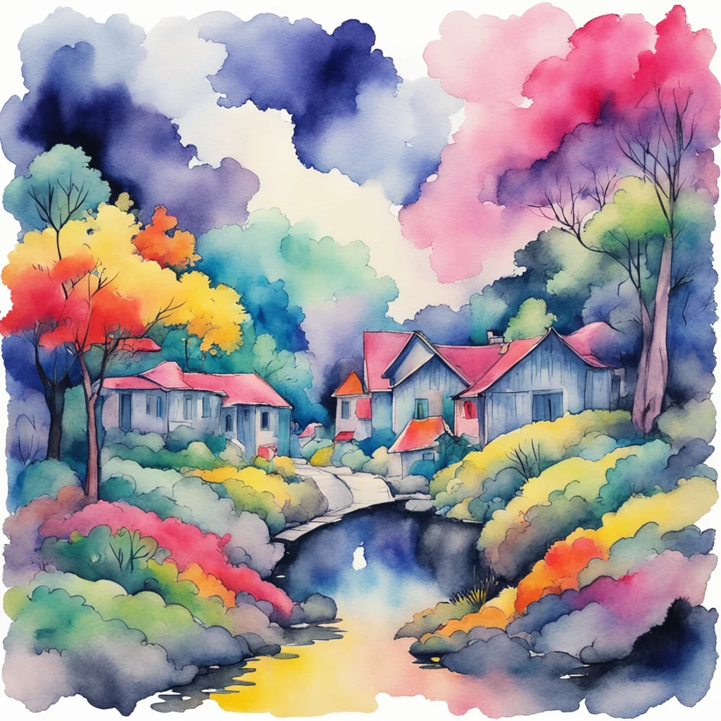 nostalgic colorful relaxing chill realistic cartoon Charcoal illustration fantasy fauvist abstract impressionist watercolor painting Background location scenery amazing wonderful Heizou HASEGAWA Hei