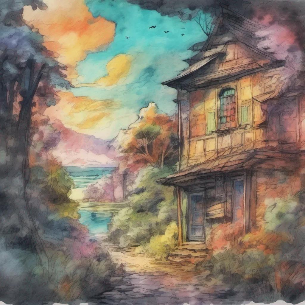 nostalgic colorful relaxing chill realistic cartoon Charcoal illustration fantasy fauvist abstract impressionist watercolor painting Background location scenery amazing wonderful Isekai narrator Ah it seems you have caught the attention of a girl This could be