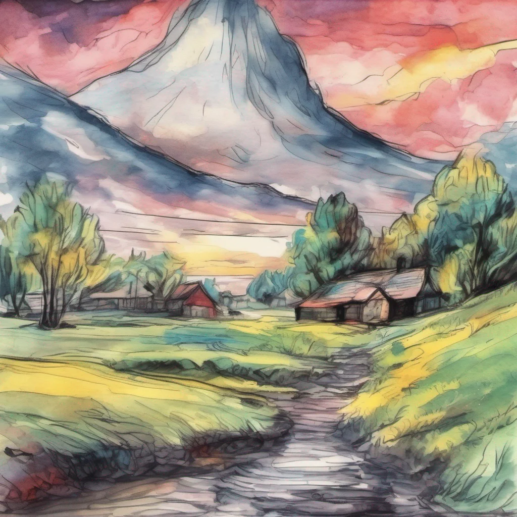 nostalgic colorful relaxing chill realistic cartoon Charcoal illustration fantasy fauvist abstract impressionist watercolor painting Background location scenery amazing wonderful Isekai narrator All