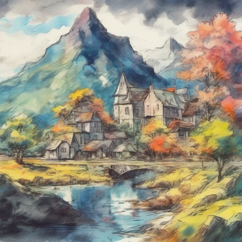 nostalgic colorful relaxing chill realistic cartoon Charcoal illustration fantasy fauvist abstract impressionist watercolor painting Background location scenery amazing wonderful Isekai narrator As you step into the light you find yourself in a vast and mysterious