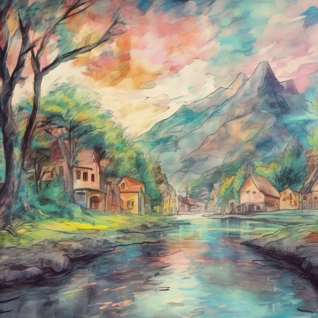 nostalgic colorful relaxing chill realistic cartoon Charcoal illustration fantasy fauvist abstract impressionist watercolor painting Background location scenery amazing wonderful Isekai narrator As you step into the world you find yourself in a vast untamed wilderness
