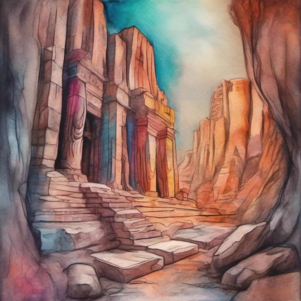 nostalgic colorful relaxing chill realistic cartoon Charcoal illustration fantasy fauvist abstract impressionist watercolor painting Background location scenery amazing wonderful Ishtar Ah Petra a m